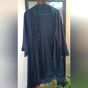 Stevie nicks 💋❤️🔥Shein BOHO Hippie Lacey Cardigan Curvy Fit Sz 2XL NWT
